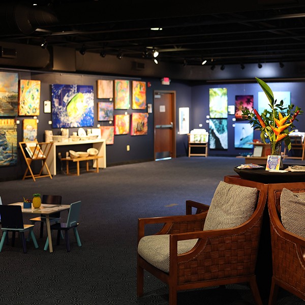 Local art displayed in the Discovery Center gallery